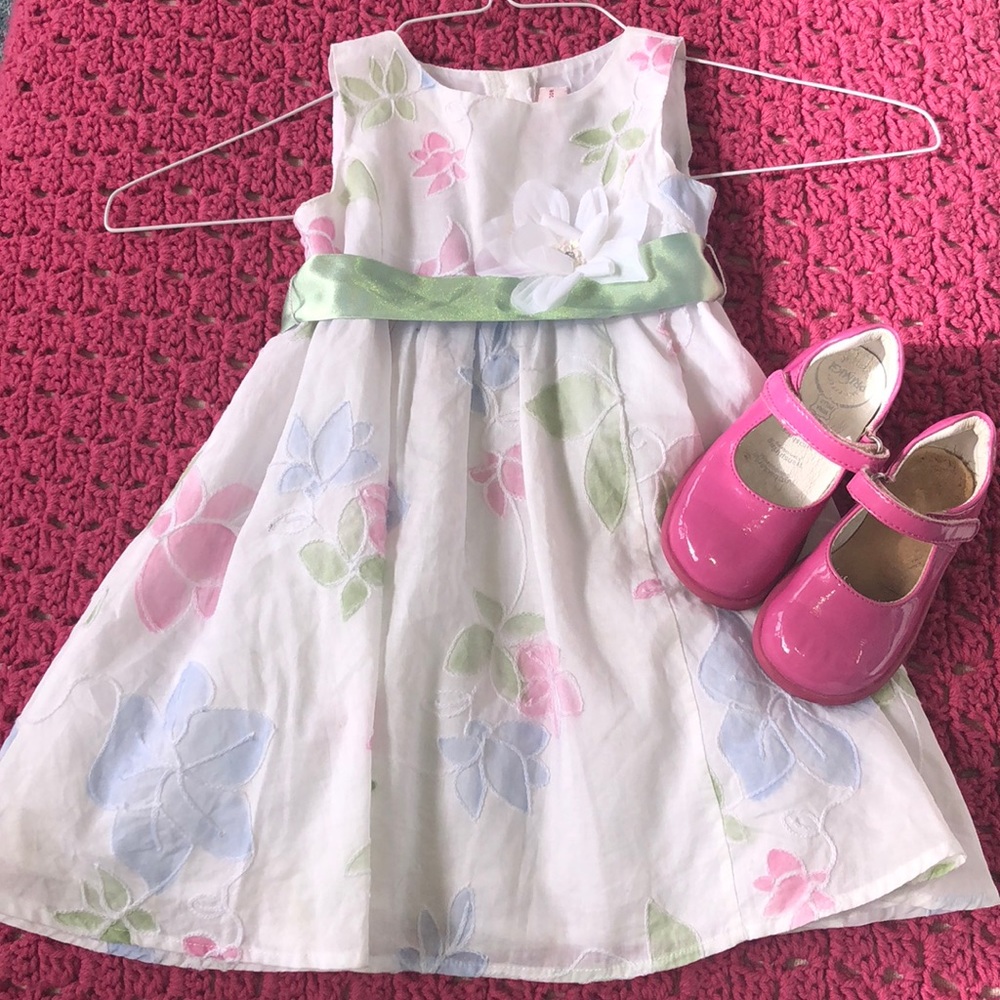 24 month girls sweetheart rose twirl Easter dress